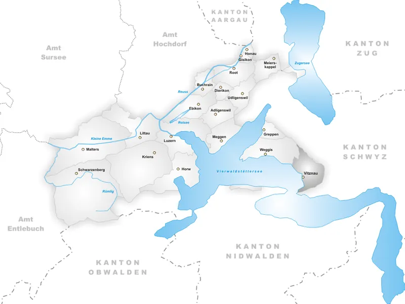 Karte Gemeinde Vitznau