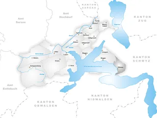 Karte Gemeinde Vitznau
