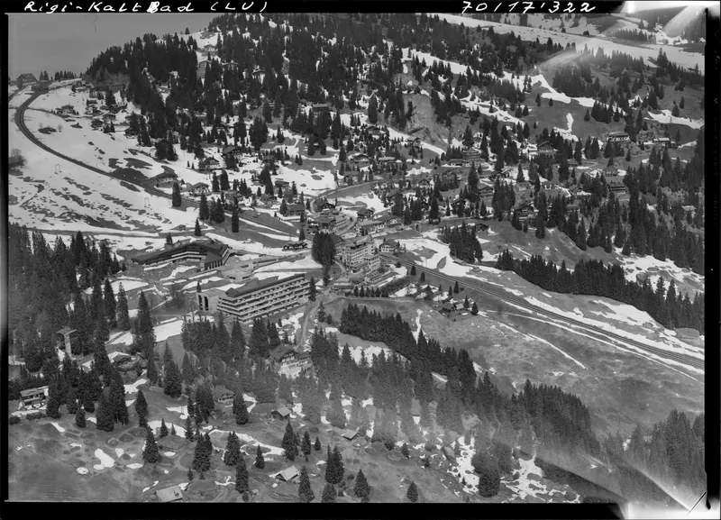 Rigi Kaltbad LU, general view and partial view (19.05.1970)