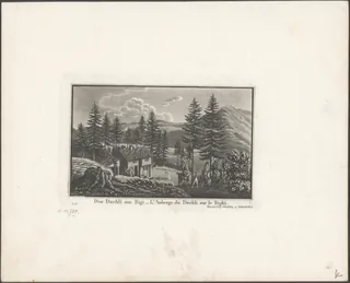 Das Daechli am Rigi = L'Auberge du Daechli sur le Righi (1834)