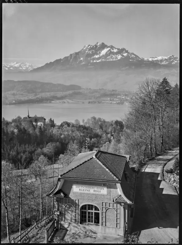 Dietschiberg-Bahn, Bergstation Kleine Rigi (6/1931)