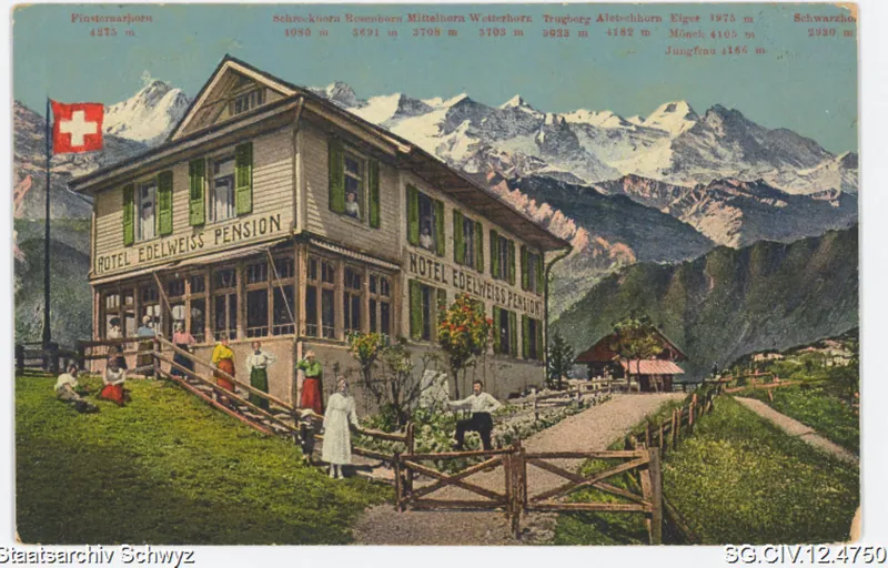 Hotel und Pension Edelweiss, Rigi-Staffel (1922)