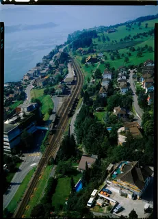 Küssnacht am Rigi (SZ), train station and surroundings (8/1991)