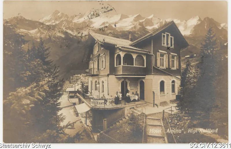 Hotel Alpina, Rigi, Kaltbad (1917)