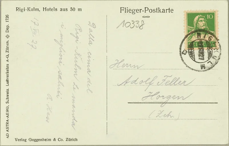 Rigi, Kulm, hotels from 50 m (vor 17.08.1927)