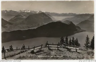 Rigi-Känzeli mit den Berneralpen (1947)