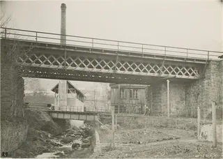 Arth-Goldau, Aabachbrücke und altes Trassee der Arth-Rigi-Talbahn (before 1922)