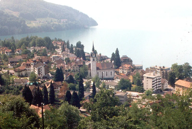 Vitznau from Rigi-Bahn