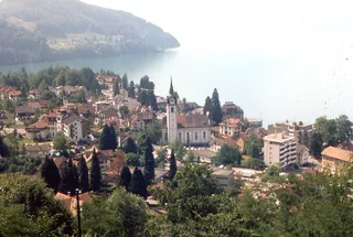 Vitznau from Rigi-Bahn
