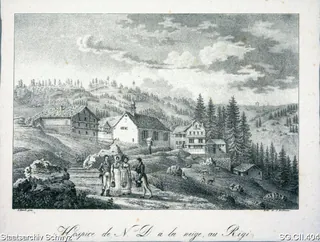 Kapelle Maria zum Schnee und Umgebung Rigi Klösterli (ca. 1830)