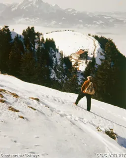 Winterlandschaft auf der Rigi (zwischen 1950 und 1980)