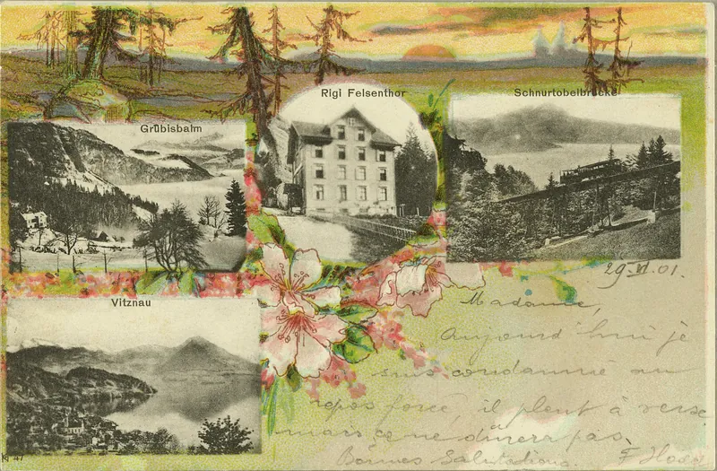 Vitznau, Grubisbalm, Rigi Felsenthor, Schnurtobel bridge (vor 29.06.1901)