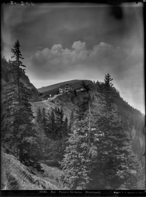 Rigi Staffel, Hotel Edelweiss, Gesamtaussenansicht (approx. 1921)