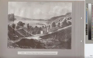 Vitznau- Rigi -Bahn H 1/2 mit Vierwaldstättersee (Reproduktion einer Zeichnung) (s. d. (sine dato))
