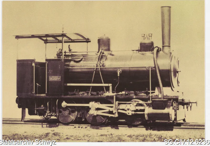 Sammlung Rigi-Bahnen: Adhäsionslokomotive für die Arth-Rigi-Bahn-Talbahn (ca. 1880)