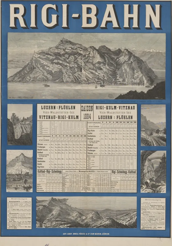 RIGI -BAHN Saison 1884 (1884)