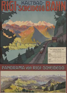 Rigi -Kaltbad-Scheidegg-Bahn Panorama von Rigi -Scheidegg (1913)