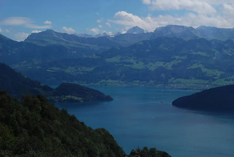 View from the cablecar Rigi Kaltbad-Weggis
