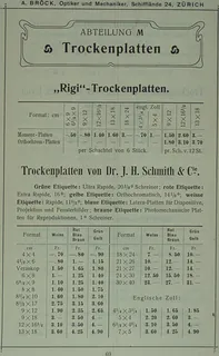 Drying plates, Rigi drying plates, leaflet (ca. 1989)