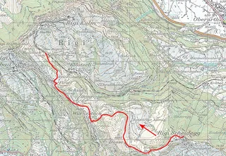 Trail map Rigi
