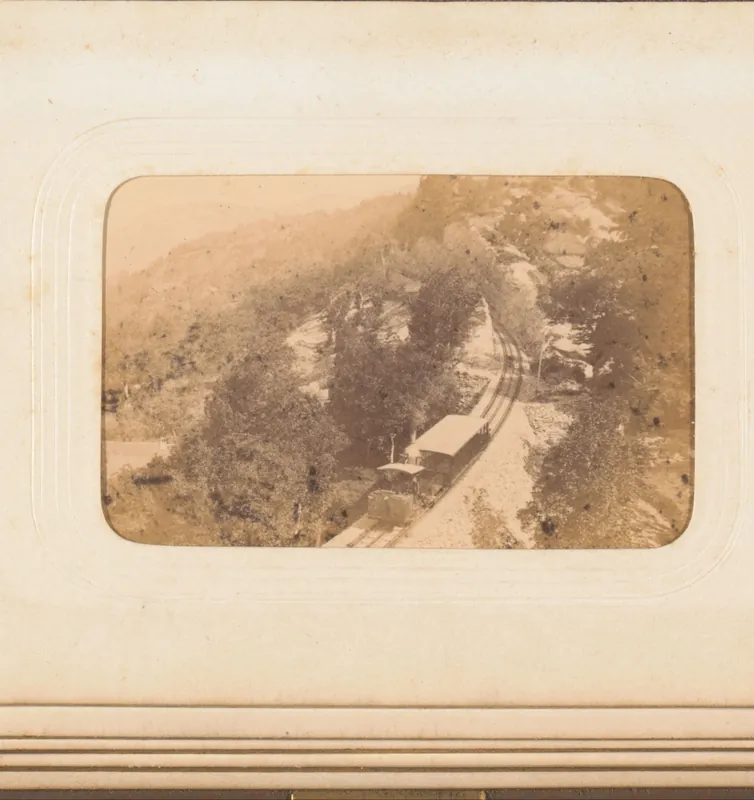 Spoorlijn op de Rigi bij Vitznau, RP-F-F00731-Q (between 1860 and 1877)