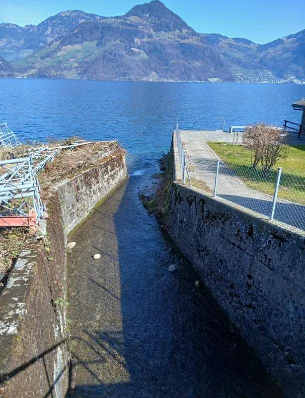 Mündung des Mühlebachs in den Vierwaldstättersee, Beckenried NW 20260304-jag9889 (2026-03-04 11:22:07)