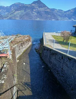 Mündung des Mühlebachs in den Vierwaldstättersee, Beckenried NW 20260304-jag9889 (2026-03-04 11:22:07)