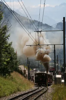 Weggis, Rigi Kaltbad-First, former VRB station, today Rigi Bahnen AG RB, special steam ride (07.08.2016)