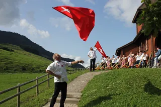 Fahnenschwinger und Alphornbläser auf der Seebodenalp (1) (2017-08-20 10:46:40)