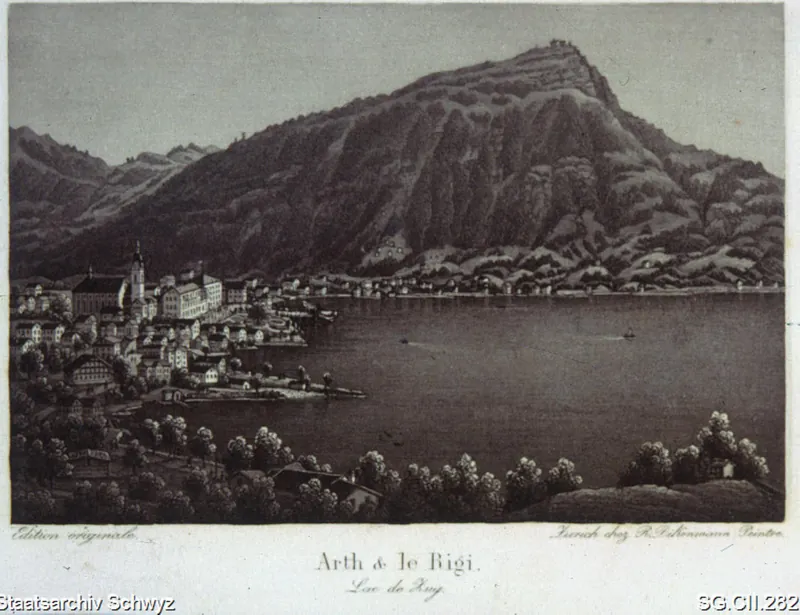 Arth am Zugersee mit Rigi (ca. 1860 - 1880)