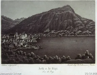 Arth am Zugersee mit Rigi (ca. 1860 - 1880)