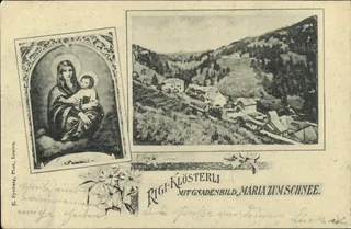 Rigi-Klösterli with miraculous image "Maria zum Schnee" (vor 2.8.1903)
