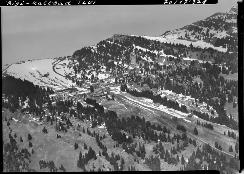 Rigi Kaltbad LU, general view and partial view (19.05.1970)