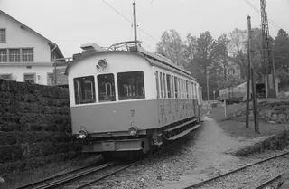 Canton SZ, Arth, Arth-Goldau, Arth-Rigi Railway, BDeh 2/4 7 from 1925 (08.10.1966)