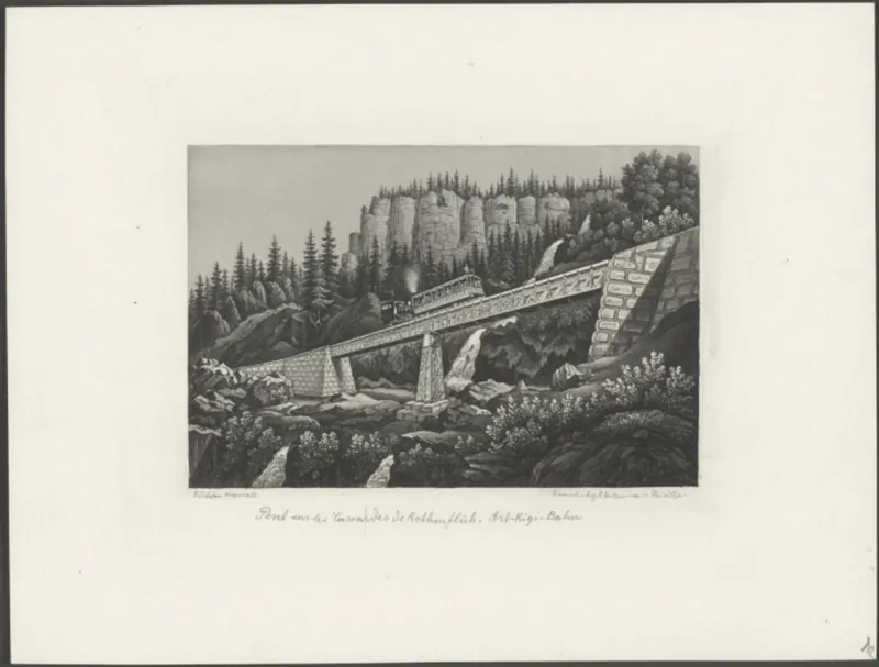 [Pont sur les Cascades de Rothenfluh. Arth- Rigi -Bahn] (from 1875)