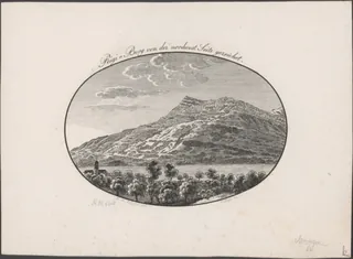Rigi -Berg von der nordwest Seite gezeichnet (approx. 1830)