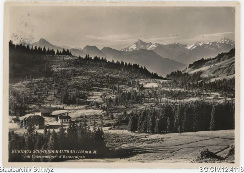 Kurhaus Schwendi-Kaltbad mit Unterwaldner- und Urneralpen, Rigi-Kaltbad (keine Angabe)