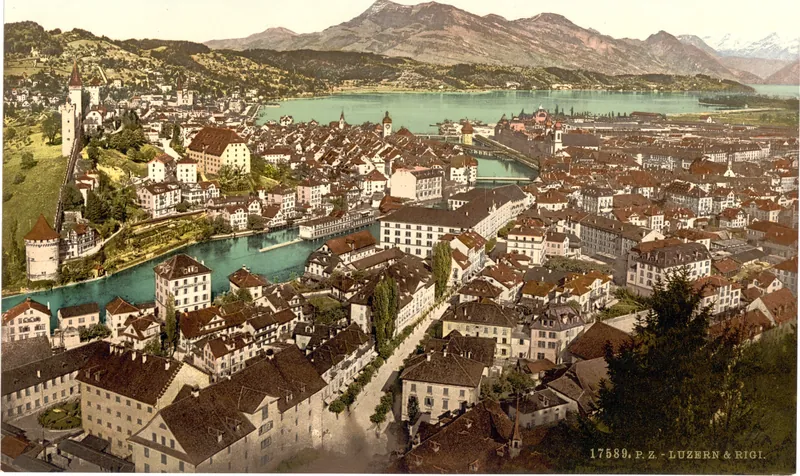 Rigi, seen from the Gutsch, Lucerne, Switzerland (between 1890 and 1900)