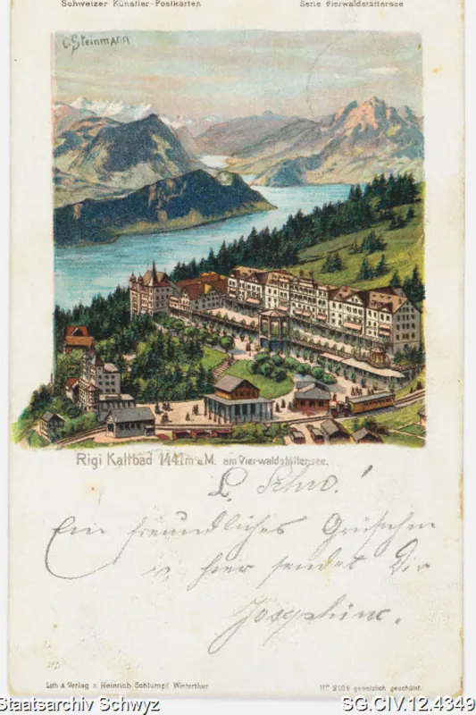 Rigi Kaltbad 1441m ü.M. am Vierwaldstättersee (1903)
