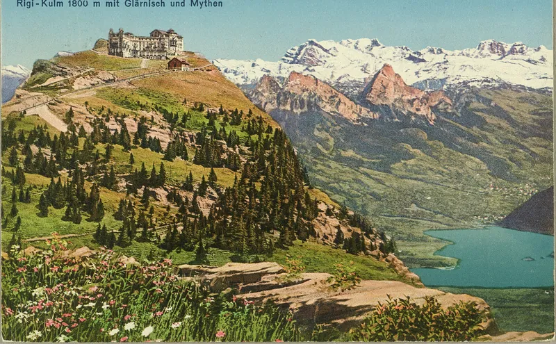 Rigi, Kulm 1800 m, with Glärnisch and Mythen (vor 31.08.1925)