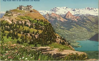 Rigi, Kulm 1800 m, with Glärnisch and Mythen (vor 31.08.1925)