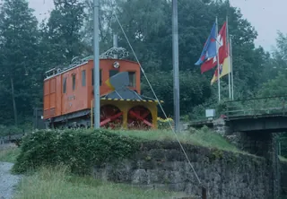 Arth-Goldau, snow blower Arth-Rigi-Bahn (ARB) He 2/3 8 (8/1976)
