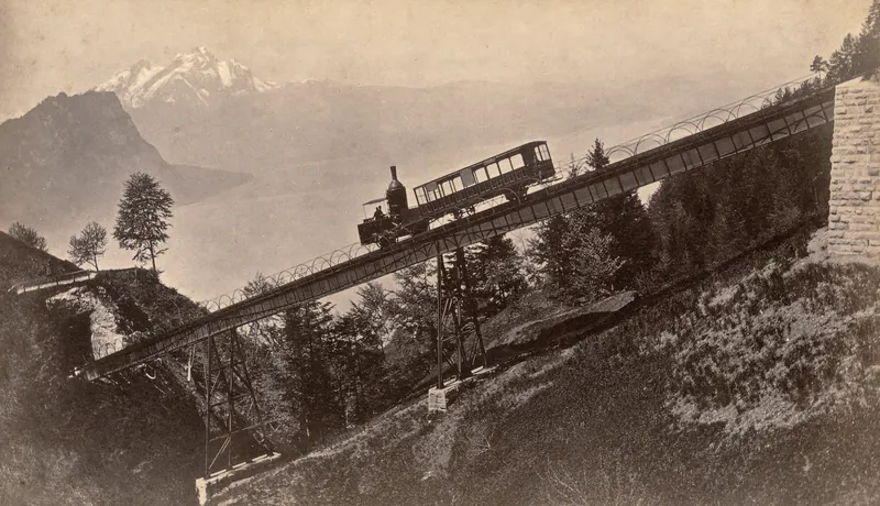 Chemin de fer du Rigi et le Pilate (ca. 1875)