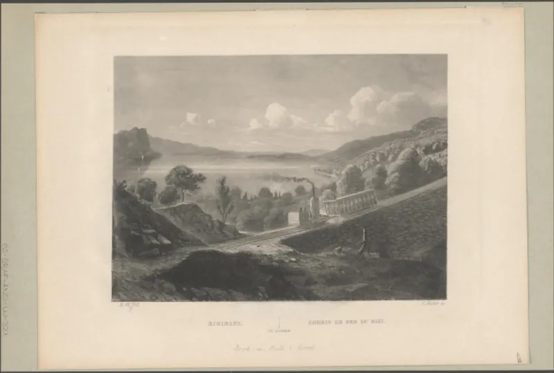 Rigibahn = Chemin de fer du Rigi (approx. 1875)