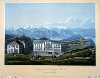 Hotels auf Rigi-Kulm (ca. 1870)
