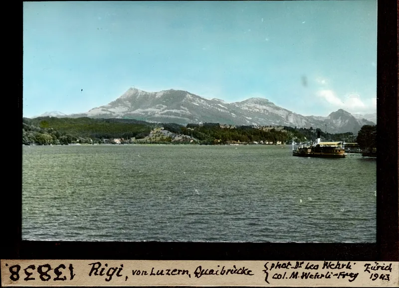 Rigi, from Lucerne Quaibrücke (1943)