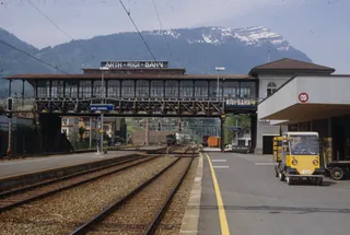 Arth-Goldau, train station, valley station of the Arth-Rigi cable car (unbekannt)