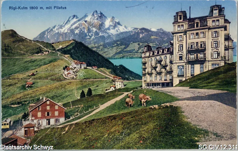 Rigi-Kulm 1800 m, mit Pilatus (keine Angabe)