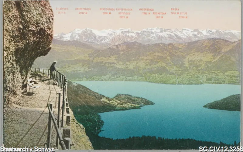 Felsenweg, Rigi-First (vor 1940)