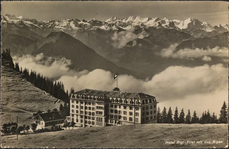 Hotel Rigi-First with the Alps (vor 4.8.1944)